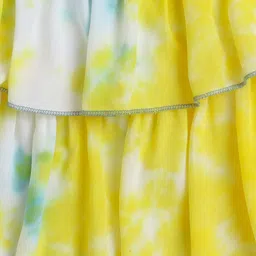 The Magic Wand Girls Tie & Dyed Layered Tiered Top image 3