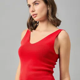 FEMEA  V-Neck Sleeveless Knitted Top image 3