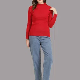 Clora Creation Packof 2 Ribbed High Neck Woollen Pullover image 4