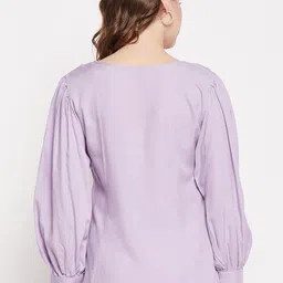 Ruhaans Floral Print Puff Sleeve Top image 4