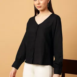 MINT STREET V-Neck Long Sleeves Top image 2