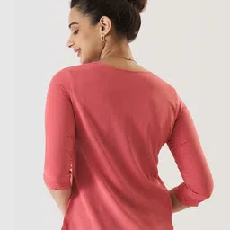 Prettify Pink Pleated Crepe Top image 5