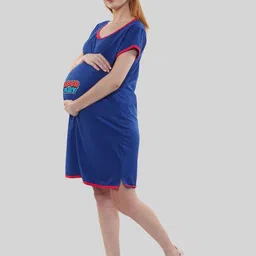SillyBoom Graphic Printed Maternity T-Shirt Dress image 3