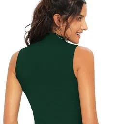 Sitanjali High Neck Fitted Crop Top image 3
