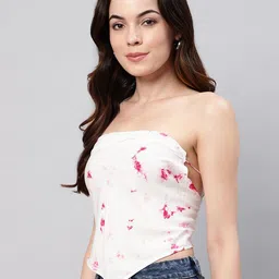 FLAMBOYANT Floral Print Tube Top image 4