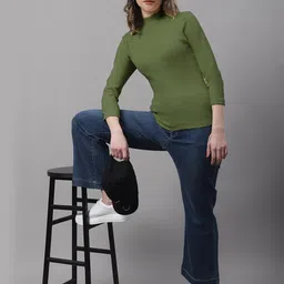 FBAR High Neck Bio Wash Skin Friendly Cotton Regular Top image 3