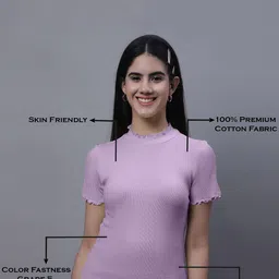 FBAR Pack Of 2 Rib High Neck Cotton Regular Tops image 5