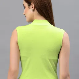 Friskers Pack of 3 Ribbed High Neck Cotton Fitted Crop Tops image 5