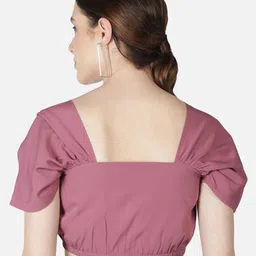 ALL WAYS YOU Puff Sleeve Blouson Crop Top image 5