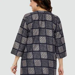 Saree Swarg Navy Blue Printed Kurti image 5