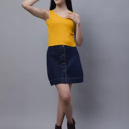 FBAR Pack Of 2 Scoop-Neck Sleeveless Ribbed Cotton Crop Tops image 4