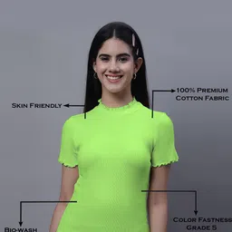 FBAR Pack Of 2 Rib High Neck Cotton Regular Tops image 2