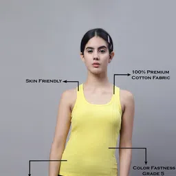 FBAR Pack of 2 Scoop Neck Bio Wash Skin Friendly Cotton Sports Tank Top image 2