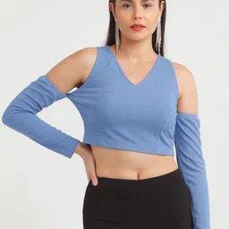 zink Z Blue Crop Cut Out Top image 1