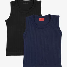 Kanvin Boys Pack Of 2 Ribbed Thermal Tops image 1