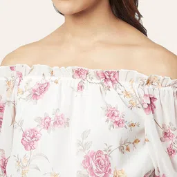 Honey by Pantaloons Floral Print Off-Shoulder Bardot Top image 2