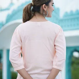 YASH GALLERY Ethnic Motifs Embroidered Sequinned Regular Top image 4