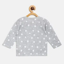 MINI KLUB Infant Girls Pack Of 3 Pink & Grey Print Top image 5