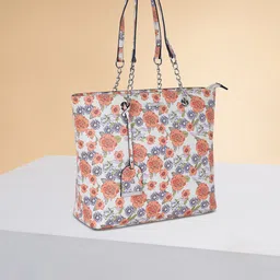 Forever Glam by Pantaloons Floral Printed PU Shopper Shoulder Bag-picture-55