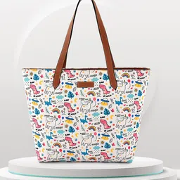 Lychee bags Graphic Printed Oversized Shopper Tote Bag-picture-15