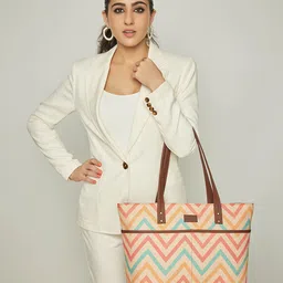 ZOUK Pink Self Design Sustainable Tote Bag-picture-29