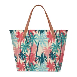 STYBUZZ Multicoloured Floral Shopper Tote Bag image 3