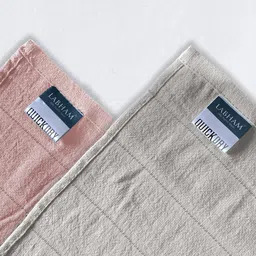 LABHAM Rose & Beige 2 Pcs Cotton Bath Towels image 3