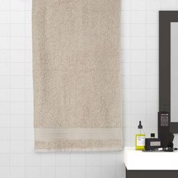 SPACES Off White Solid Pure Cotton 400 GSM Bath Towels-picture-27