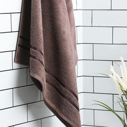 SPACES Brown Solid 500 GSM Pure Cotton Bath Towel-picture-26