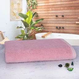 RANGOLI Peach Solid 600 GSM Organic Bamboo Bath Towel-picture-17