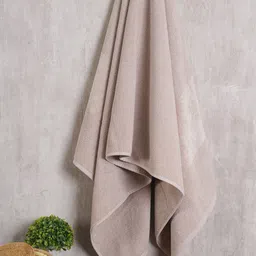 Pure Home and Living Beige Solid Cotton 600 GSM Bath Towel-picture-25