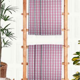 Athom Living Pink & White 6Pcs  Printed Cotton 210 GSM Bath Towels-picture-40