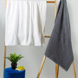 Nautica Set Of 2 Solid 600 GSM Pure Cotton Bath Towels-image-40