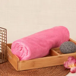 Black gold Premium 2 Pcs Pink 400 GSM Microfibre Quick Dry Bath Towels-picture-23