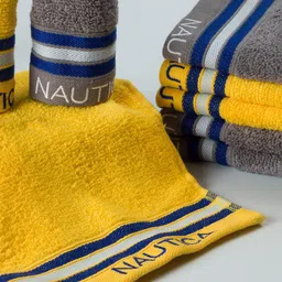 Nautica Set Of 8 500 GSM Solid Pure Cotton Face Towels image 4