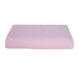 RANGOLI Pink Self Design 600 GSM Organic Royal Bamboo Bath Towels image 5