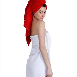 Dollar Socks White & Pink 2 Pieces Cotton 600 GSM Bath Towel image 5