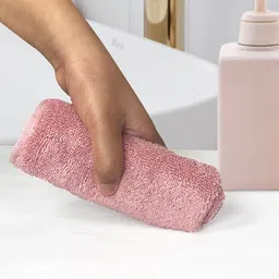 Heelium Peach & Teal 10-Pcs 600 GSM Anti-Bacterial Bamboo Face Towels image 5