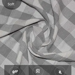 Athom Living Grey & White 3 Pieces Printed Cotton 210 GSM Bath Towel image 5