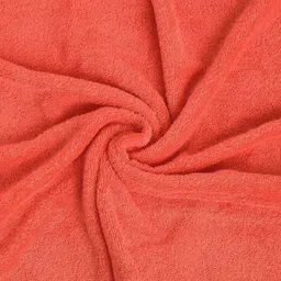 SPACES Adults Set Of 4 Orange, Grey 600 GSM Pure Cotton High Absorbency Hand Towels image 4