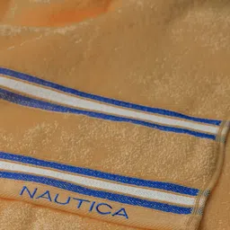 Nautica Beige & Blue 12 Pieces 500 GSM Zero Twist Pure Cotton Face Towels image 4