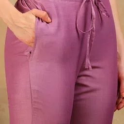 KALINI Floral Embroidered Straight Sequinned Kurta with Trousers & Dupatta image 2