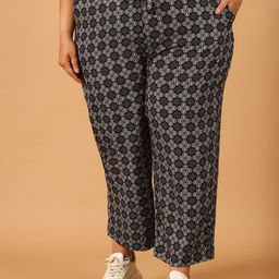 COLOR STUDIO Women Ethnic Motifs Printed Comfort Wrinkle Free Trousers-picture-2