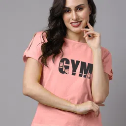 Friskers Pink Slit Sleeves Pure Cotton Top image 1