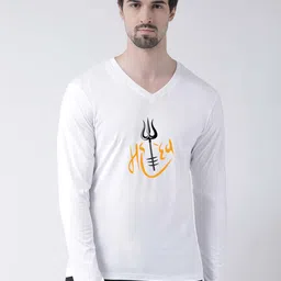 Friskers Printed V-Neck Skin Friendly Cotton T-shirt-image-14