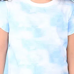 NUSYL Girls Tie & Dye Typography Printed T-shirt image 4