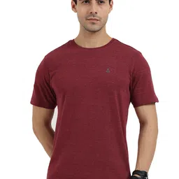 ARDEUR Men Pack Of 2 Solid Round neck T-shirt image 3