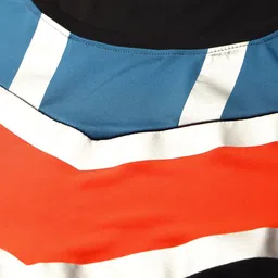 ACTOHOLIC Men Black & Blue Colourblocked Round Neck T-shirt image 5