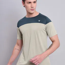 Technosport Colourblocked Antimicrobial Slim Fit T-shirt-picture-12