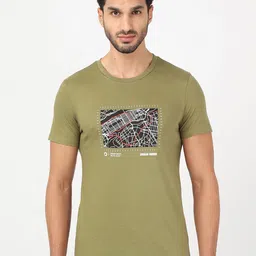 Lee Men Olive Green Slim Fit T-shirt-image-23